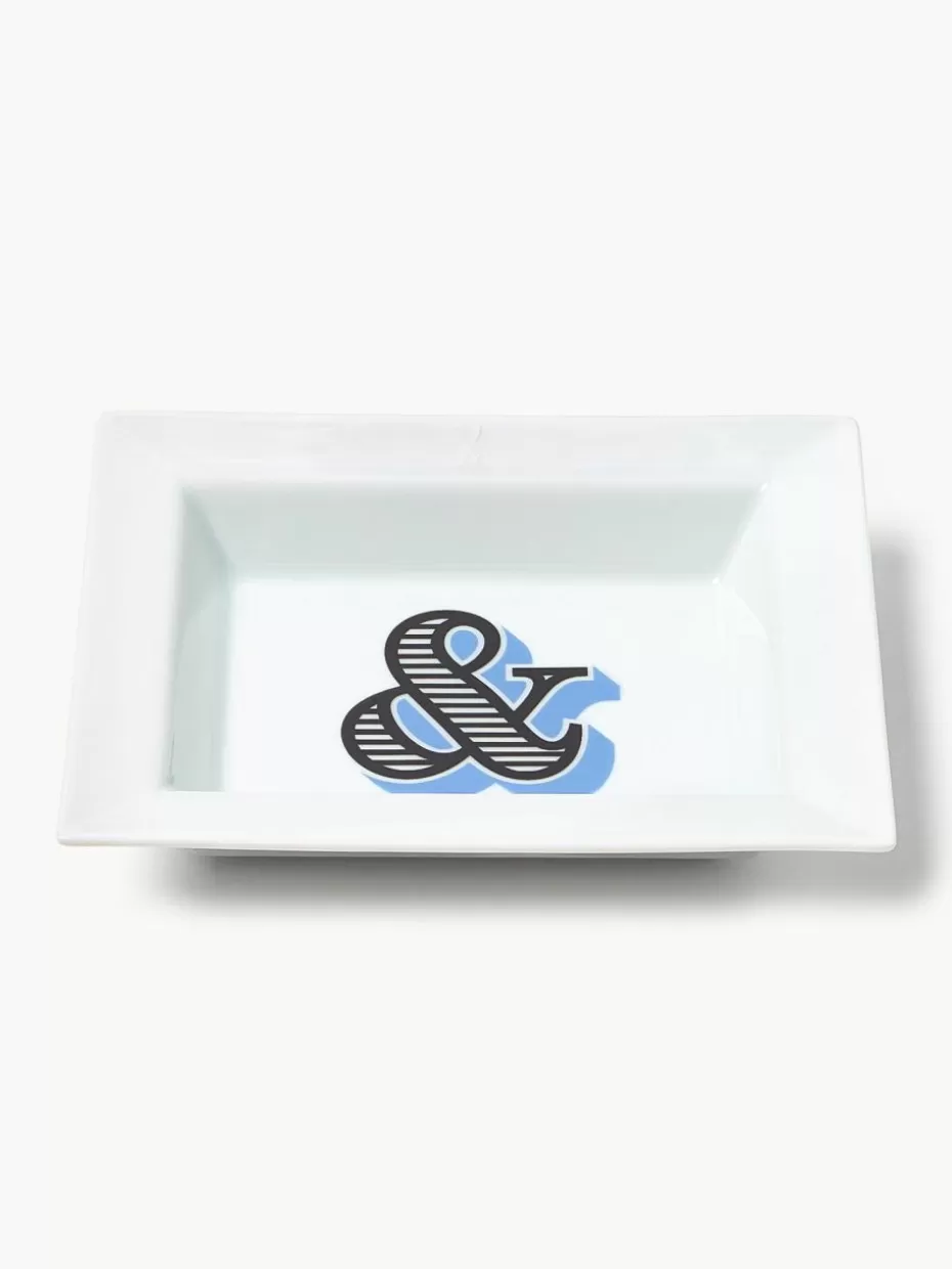 Dekoschalen-Westwing Collection x MEISSEN, handgefertigte Vide-Poche Initials mit Dekor &
