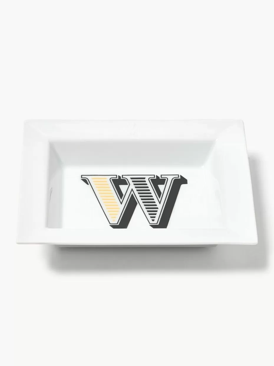 Dekoschalen-Westwing Collection x MEISSEN, handgefertigte Vide-Poche Initials mit Dekor W