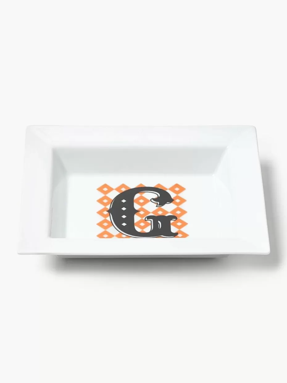 Dekoschalen-Westwing Collection x MEISSEN, handefertite Vide-Poche Initials mit Dekor G