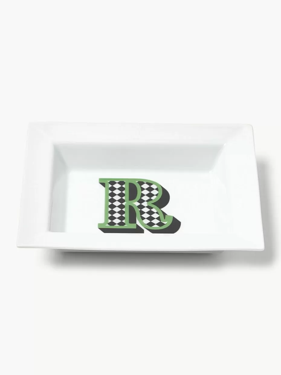 Dekoschalen-Westwing Collection x MEISSEN, handgefetigte Vide-Poche Initials mit Deko R