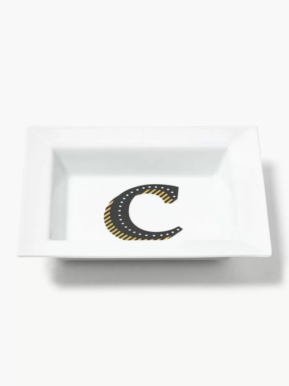 Dekoschalen-Westwing Collection x MEISSEN, handgefertigte Vide-Pohe Initials mit Dekor C