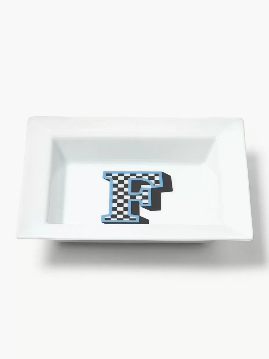 Dekoschalen-Westwing Collection x MEISSEN, handgeertigte Vide-Poche Initials mit Dekor F