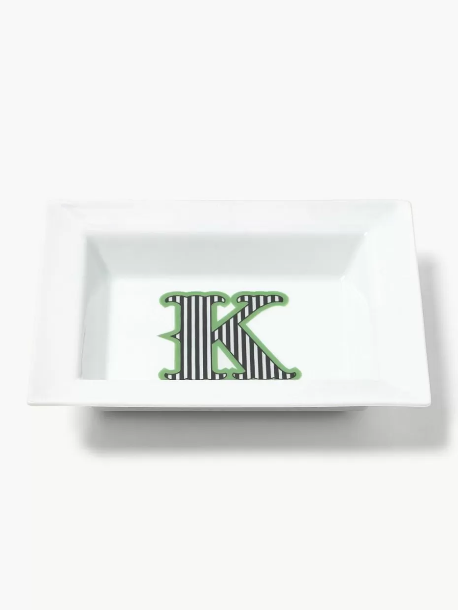 Dekoschalen-Westwing Collection x MEISSEN, handgefertigte Vide-Poche Initials mit Deor K