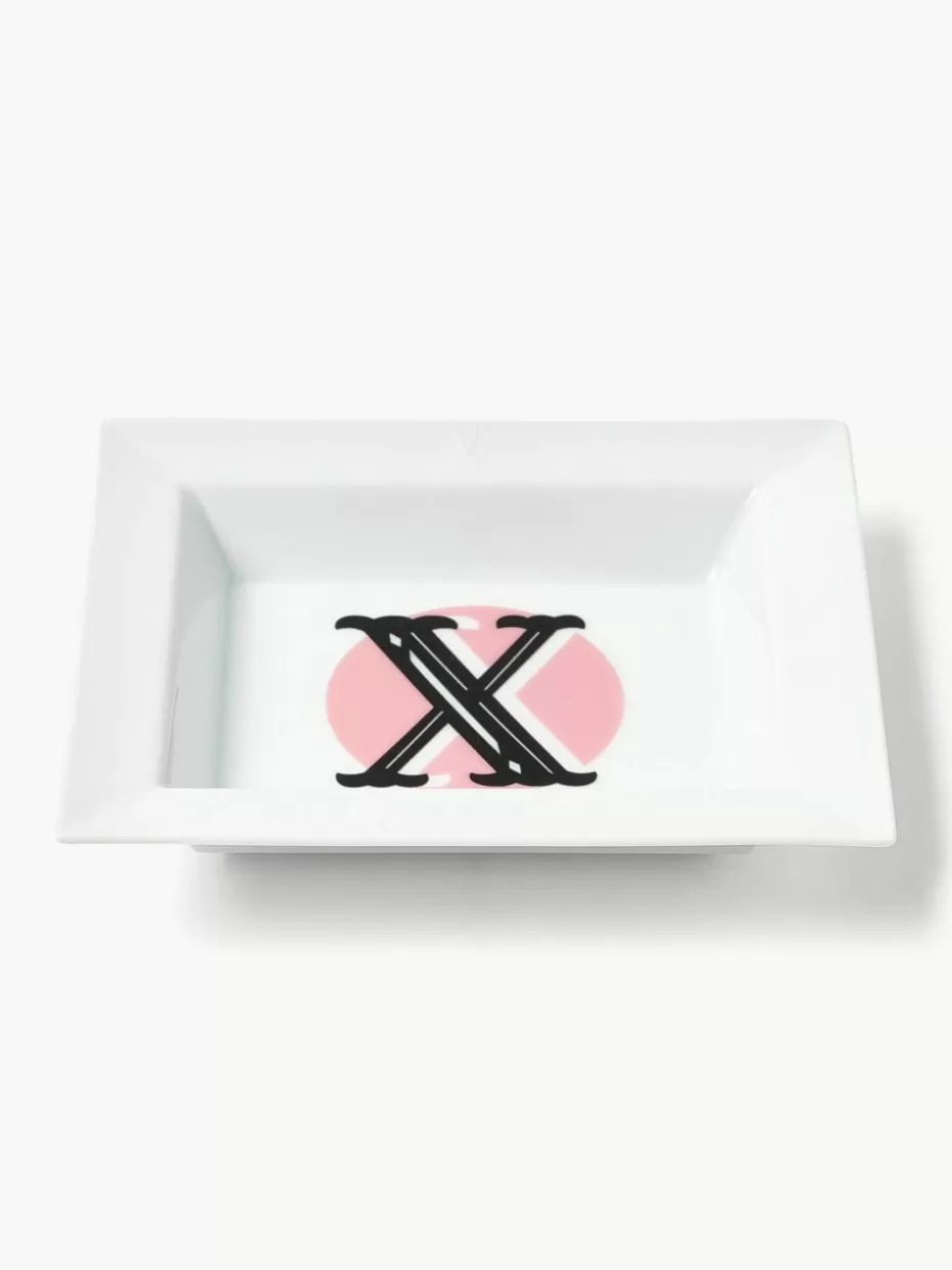 Dekoschalen-Westwing Collection MEISSEN, handgefertigte Vide-Poche Initials mit Dekor X