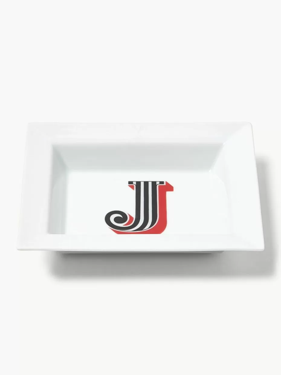 Dekoschalen-Westwing Collection x MEISSEN, handgefertigte Vide-Poche Initials mit Dekor J