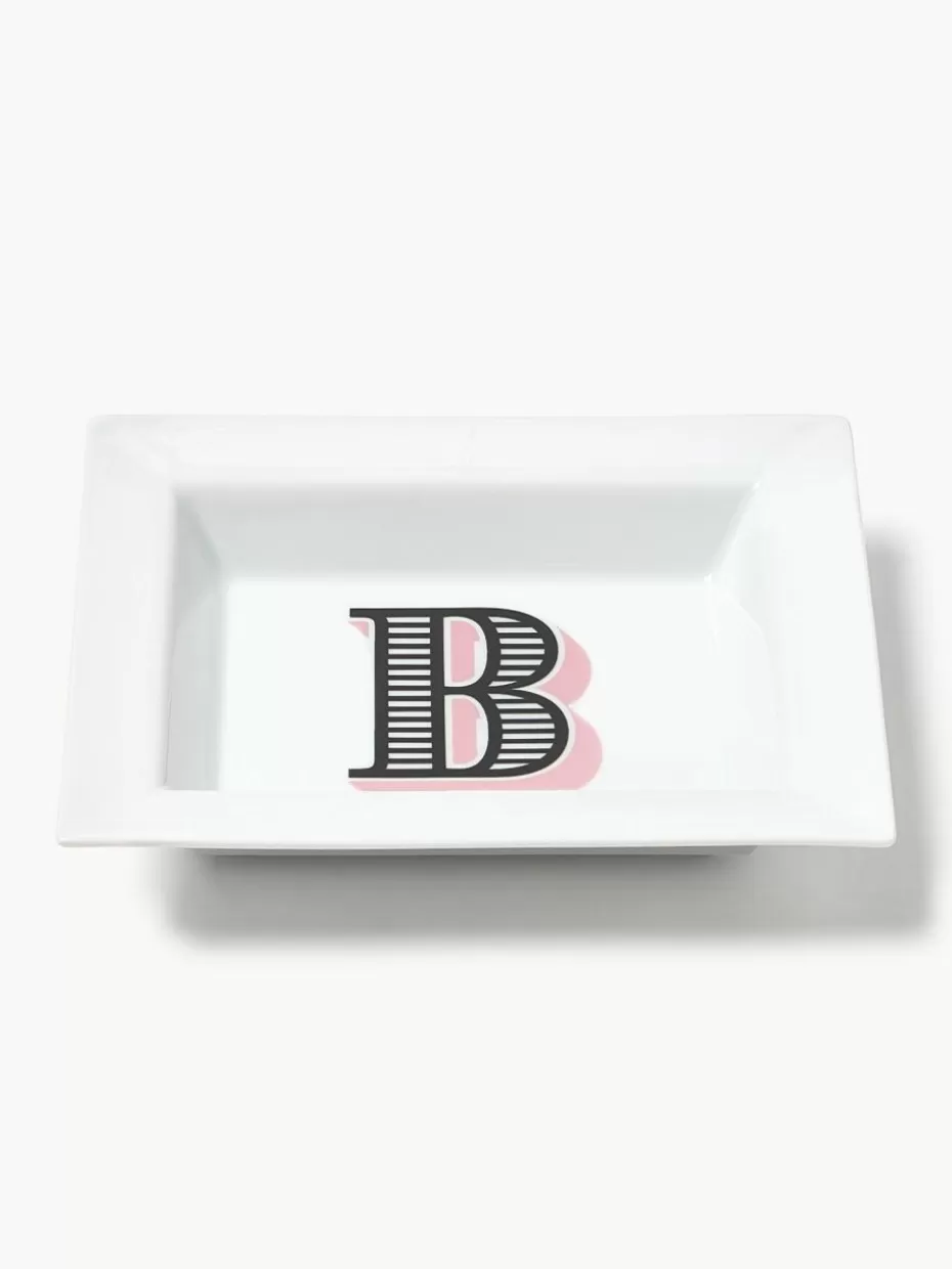 Dekoschalen-Westwing Collection x MEISSEN, handgefertigte Vide-Poche Initials mit Dekor B