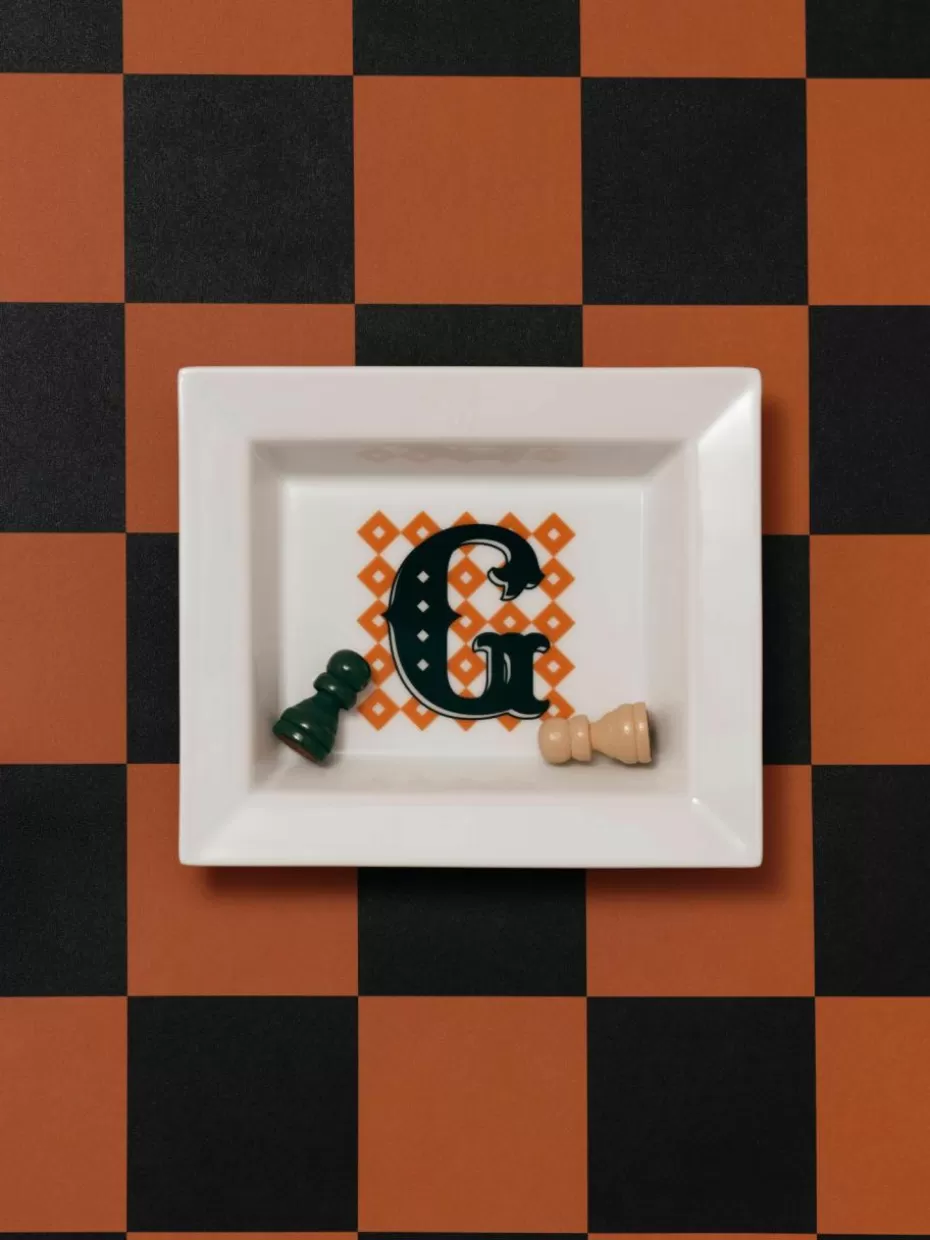 Dekoschalen-Westwing Collection x MEISSEN, handefertite Vide-Poche Initials mit Dekor G