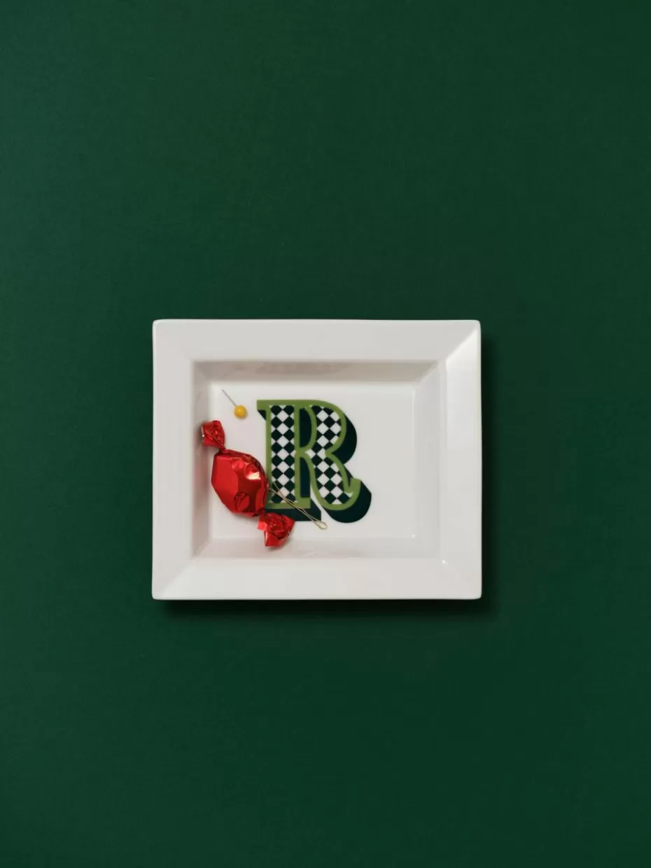 Dekoschalen-Westwing Collection x MEISSEN, handgefetigte Vide-Poche Initials mit Deko R