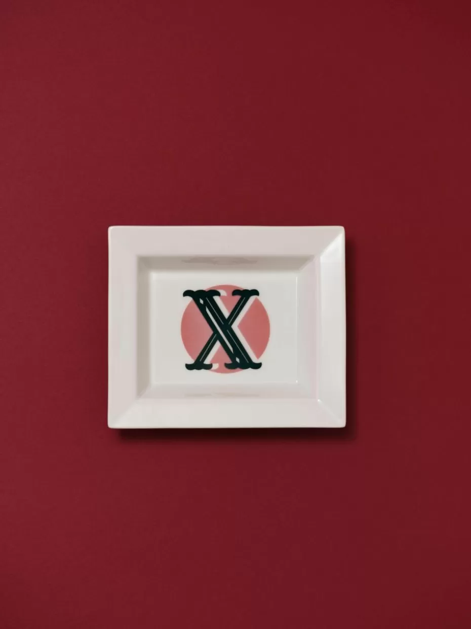 Dekoschalen-Westwing Collection MEISSEN, handgefertigte Vide-Poche Initials mit Dekor X