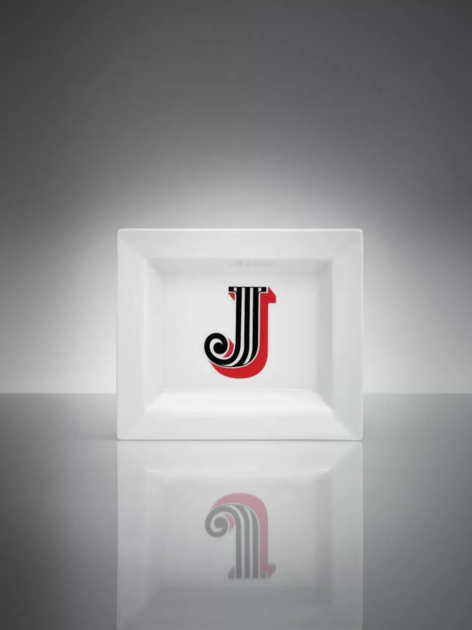 Dekoschalen-Westwing Collection x MEISSEN, handgefertigte Vide-Poche Initials mit Dekor J