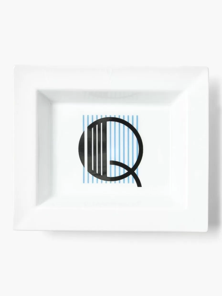 Dekoschalen-Westwing Collection x MEISSEN, handgefertigte Vide-Poche Initials mit Dekor Q