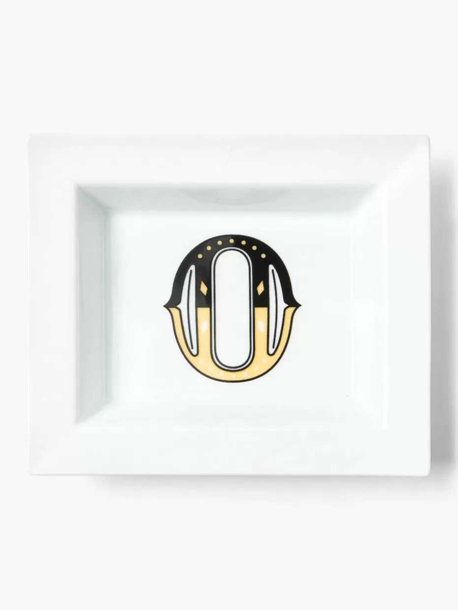 Dekoschalen-Westwing Collection x MEISSEN, handgefertigte Vide-Pche Initials mit Dekr O