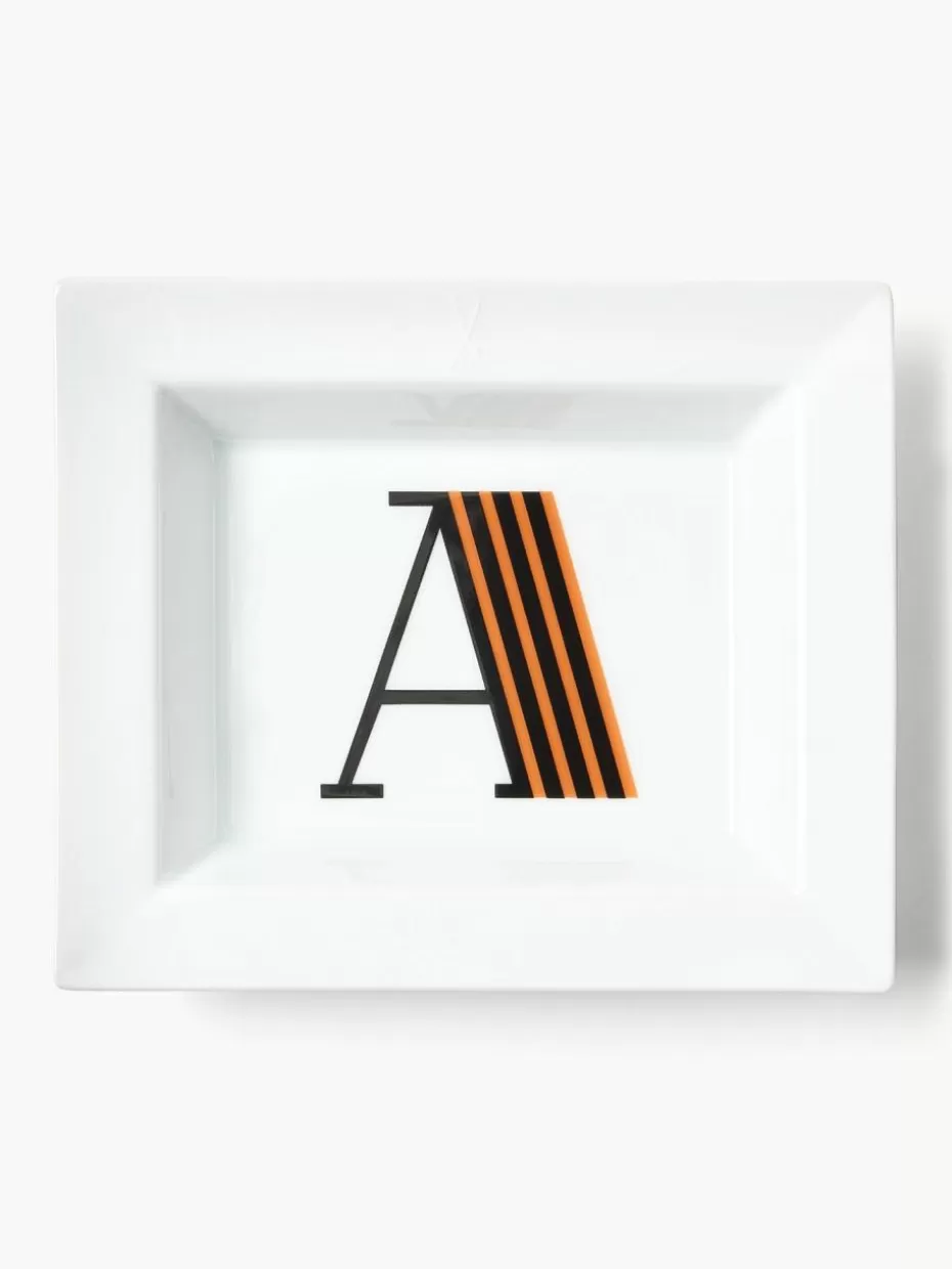 Dekoschalen-Westwing Collection x MEISSEN, hndgefertigte Vide-Poche Initils mit Dekor A