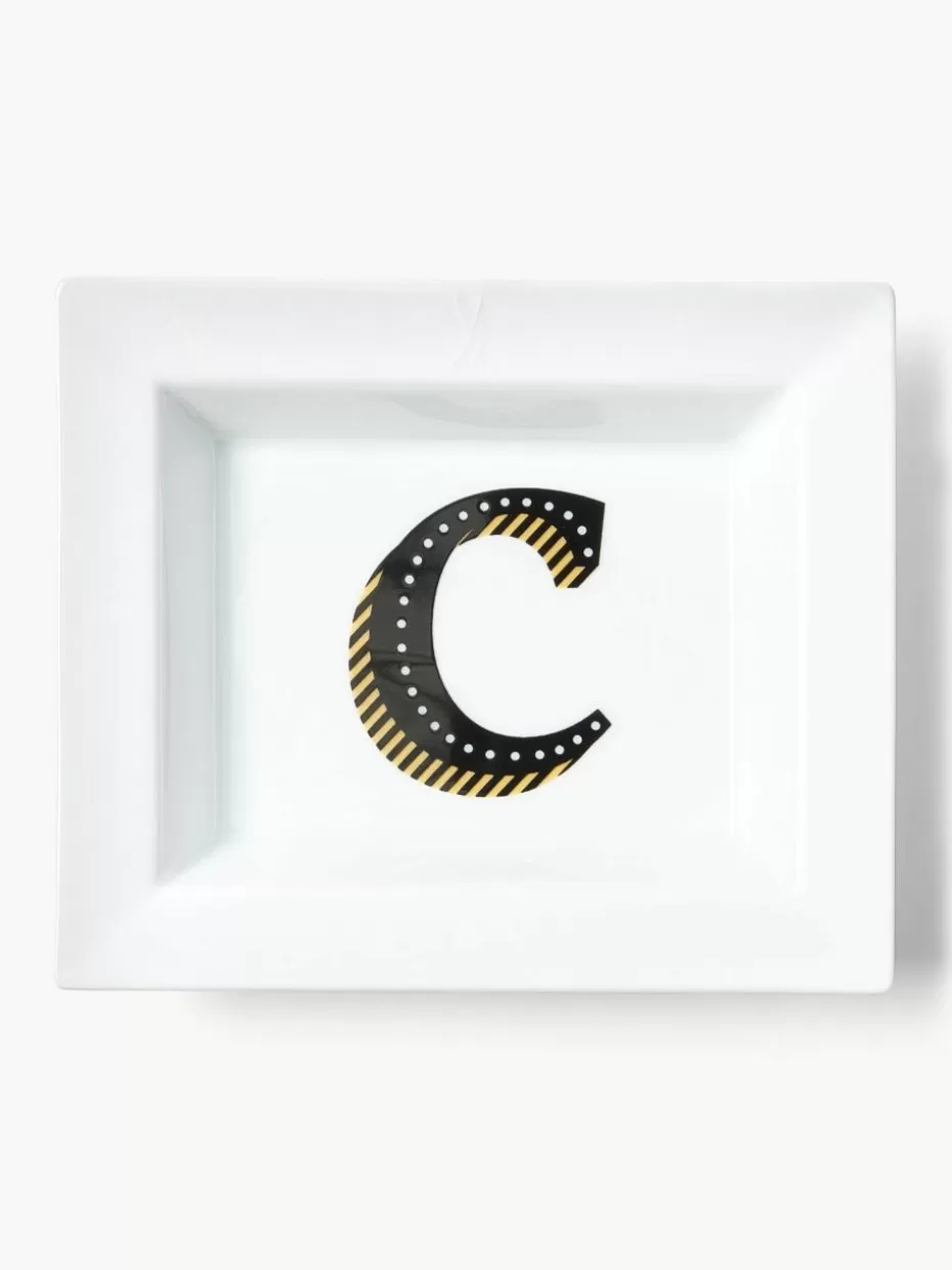 Dekoschalen-Westwing Collection x MEISSEN, handgefertigte Vide-Pohe Initials mit Dekor C
