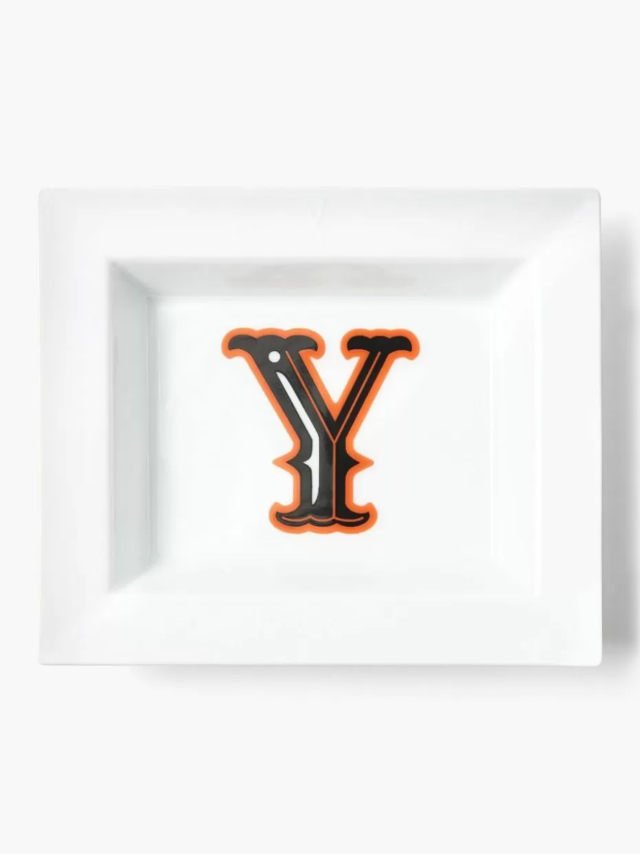 Dekoschalen-Westwing Collection x MEISSEN, handgefertigte Vide-Poche Initials mit Dekor Y