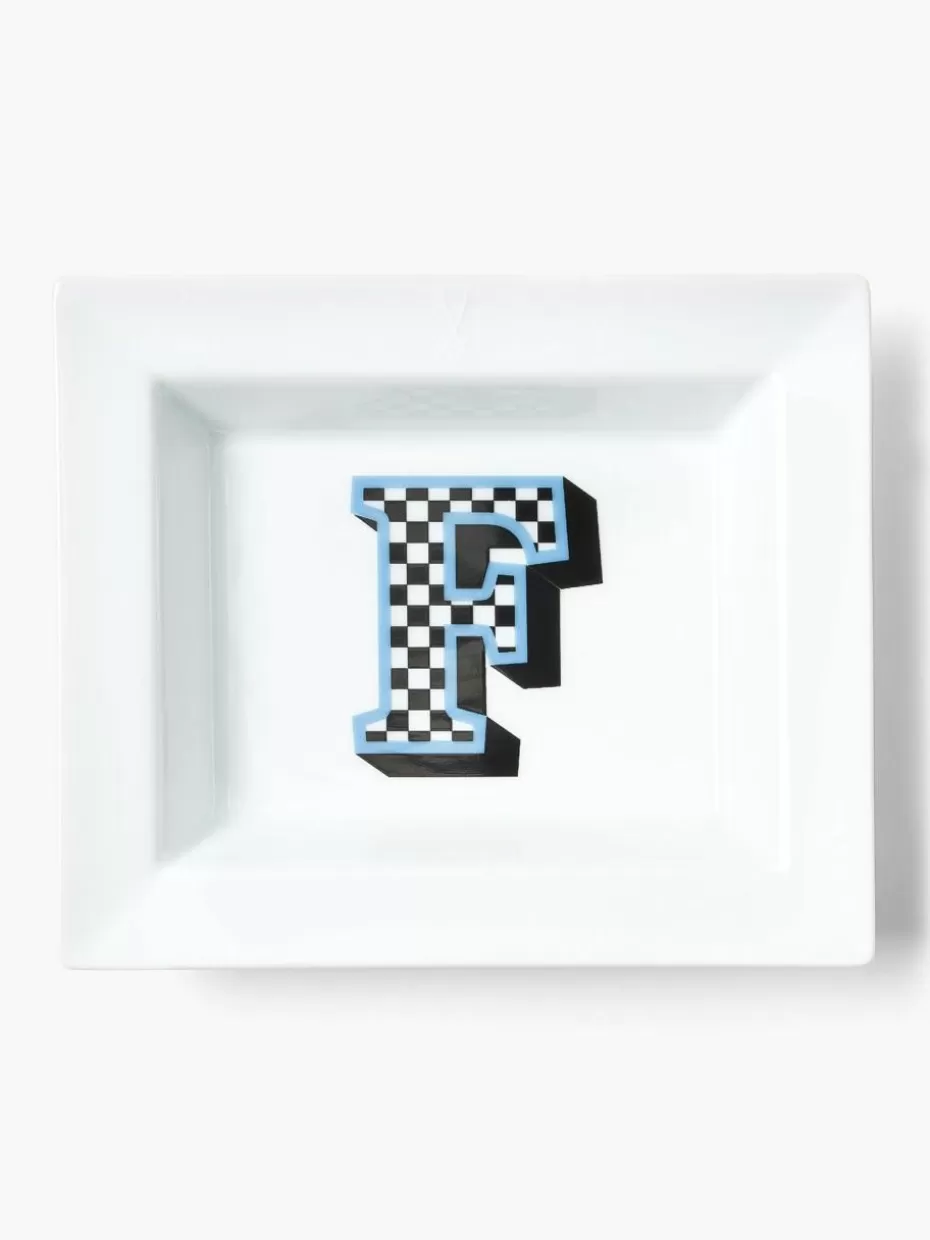 Dekoschalen-Westwing Collection x MEISSEN, handgeertigte Vide-Poche Initials mit Dekor F
