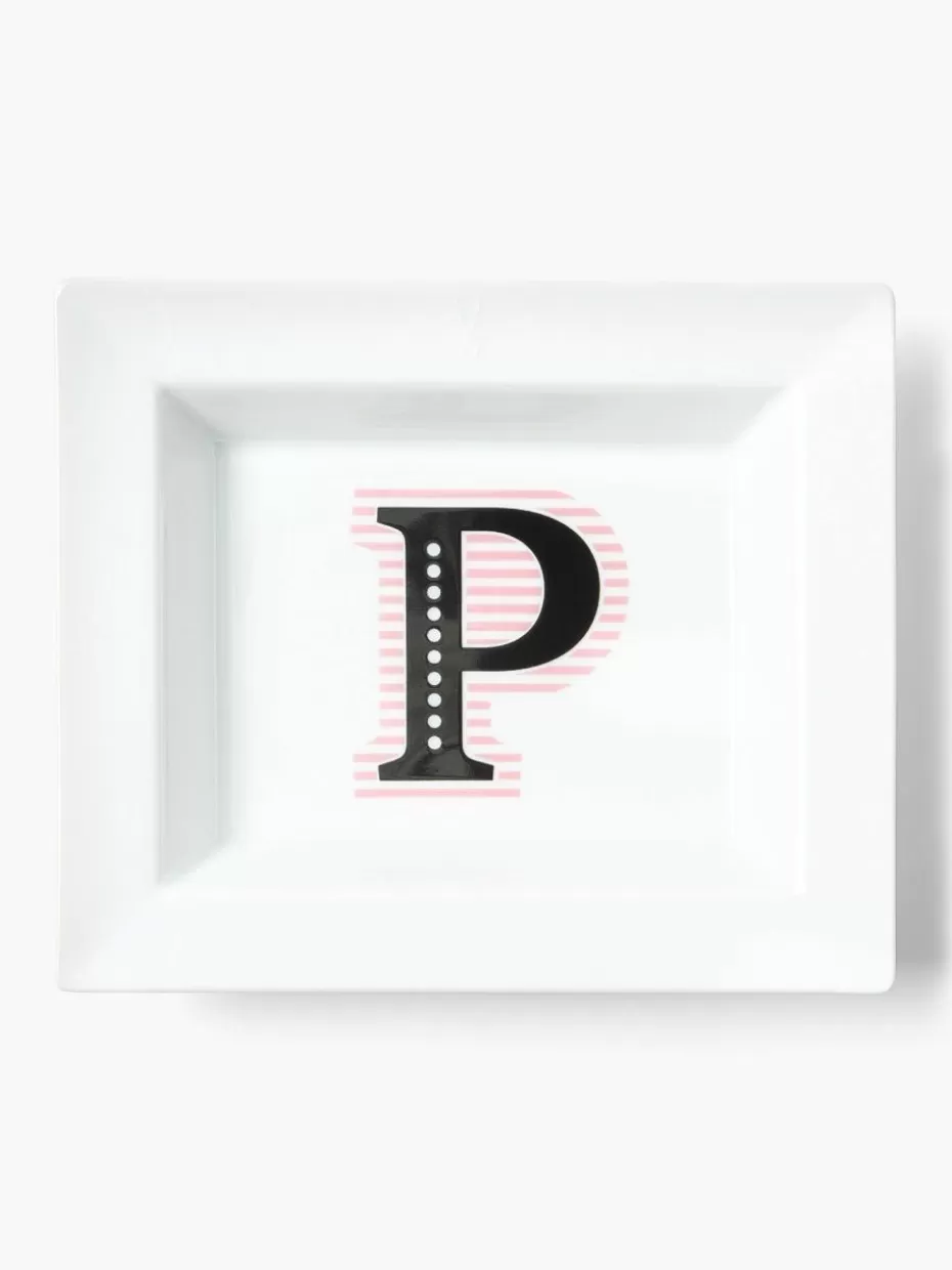 Dekoschalen-Westwing Collection x MEISSEN, handgefertigte Vide-oche Initials mit Dekor P