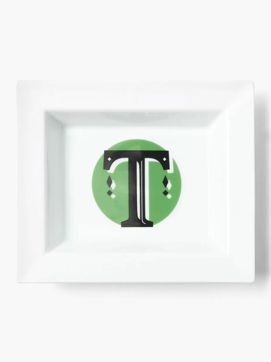 Dekoschalen-Westwing Collection x MEISSEN, handgeferige Vide-Poche Iniials mi Dekor T