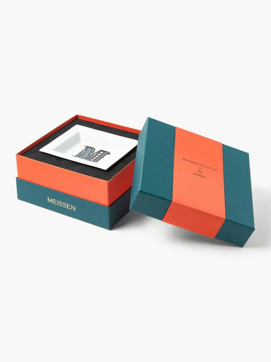 Dekoschalen-Westwing Collection x EISSEN, handgefertigte Vide-Poche Initials it Dekor M