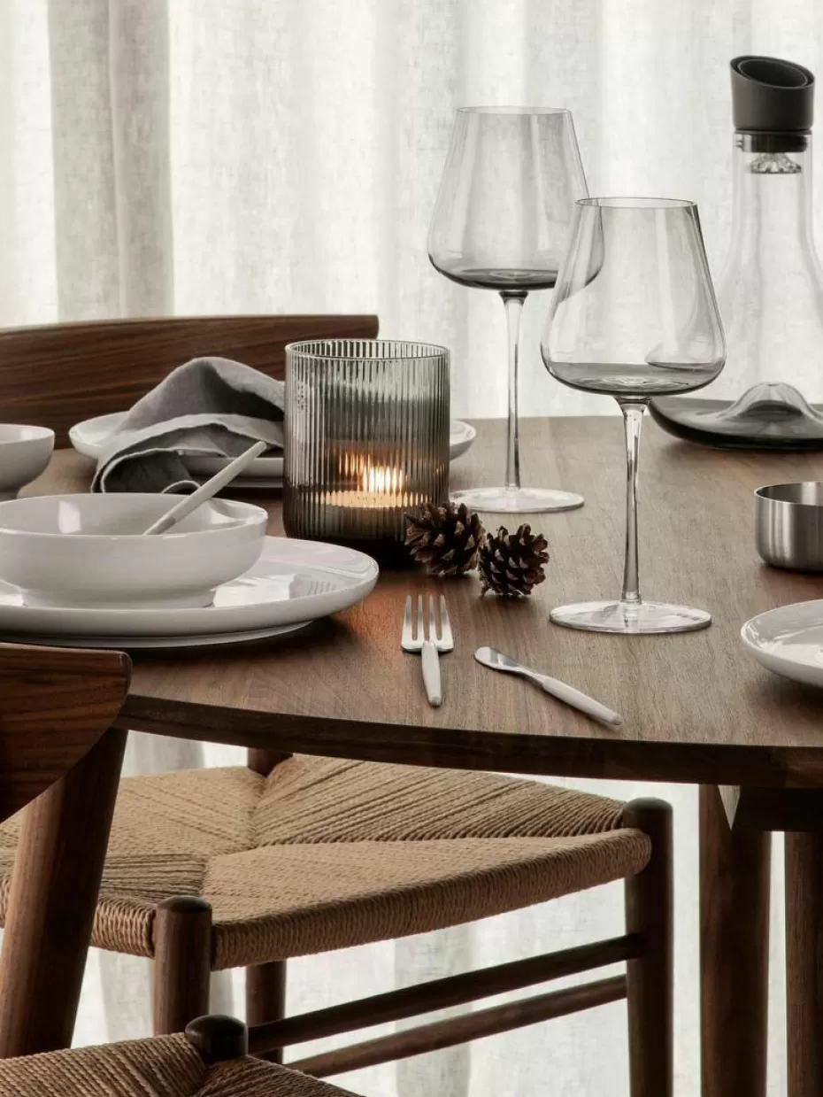 Windlichter & Laternen-Blomus Windlicht Ven mit Rillenrelief aus Glas, H 16 cm