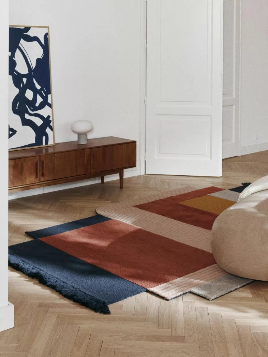 Rechteckige Teppiche-Westwing Collection Wollteppich Milla mit Fransen