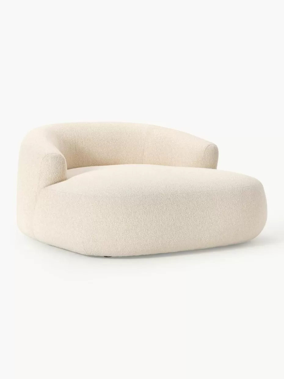 Sessel | Sofaserien-Westwing Collection XL Bouclé-Loungesessel Sofia Bouclé Hellbeige