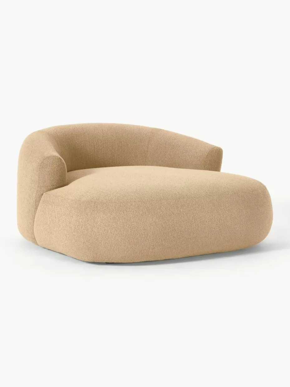 Sessel | Sofaserien-Westwing Collection XL Bouclé-Loungesessel Sofia Bouclé Beige
