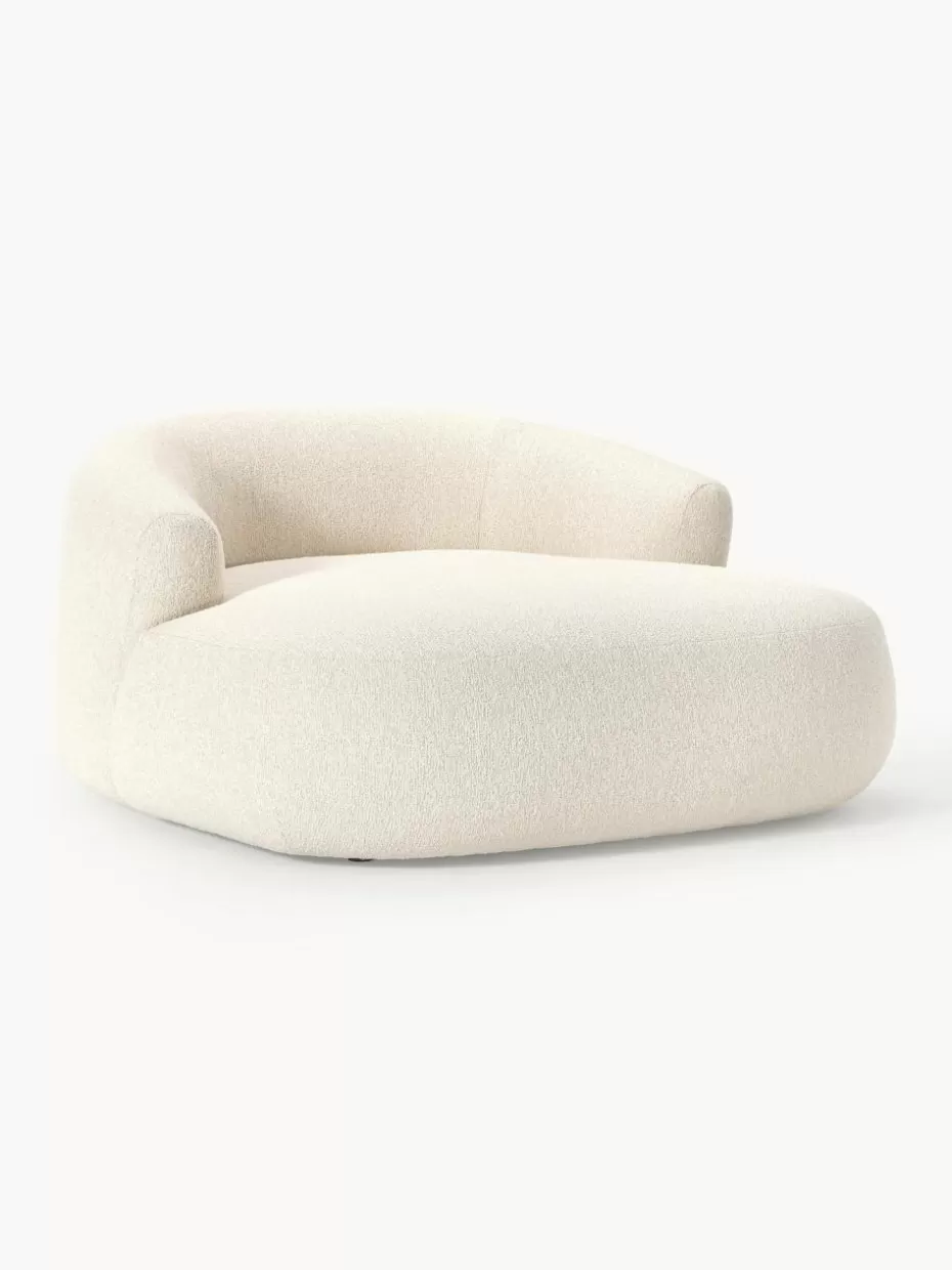 Sessel | Sofaserien-Westwing Collection XL Bouclé-Loungesessel Sofia Bouclé Off White