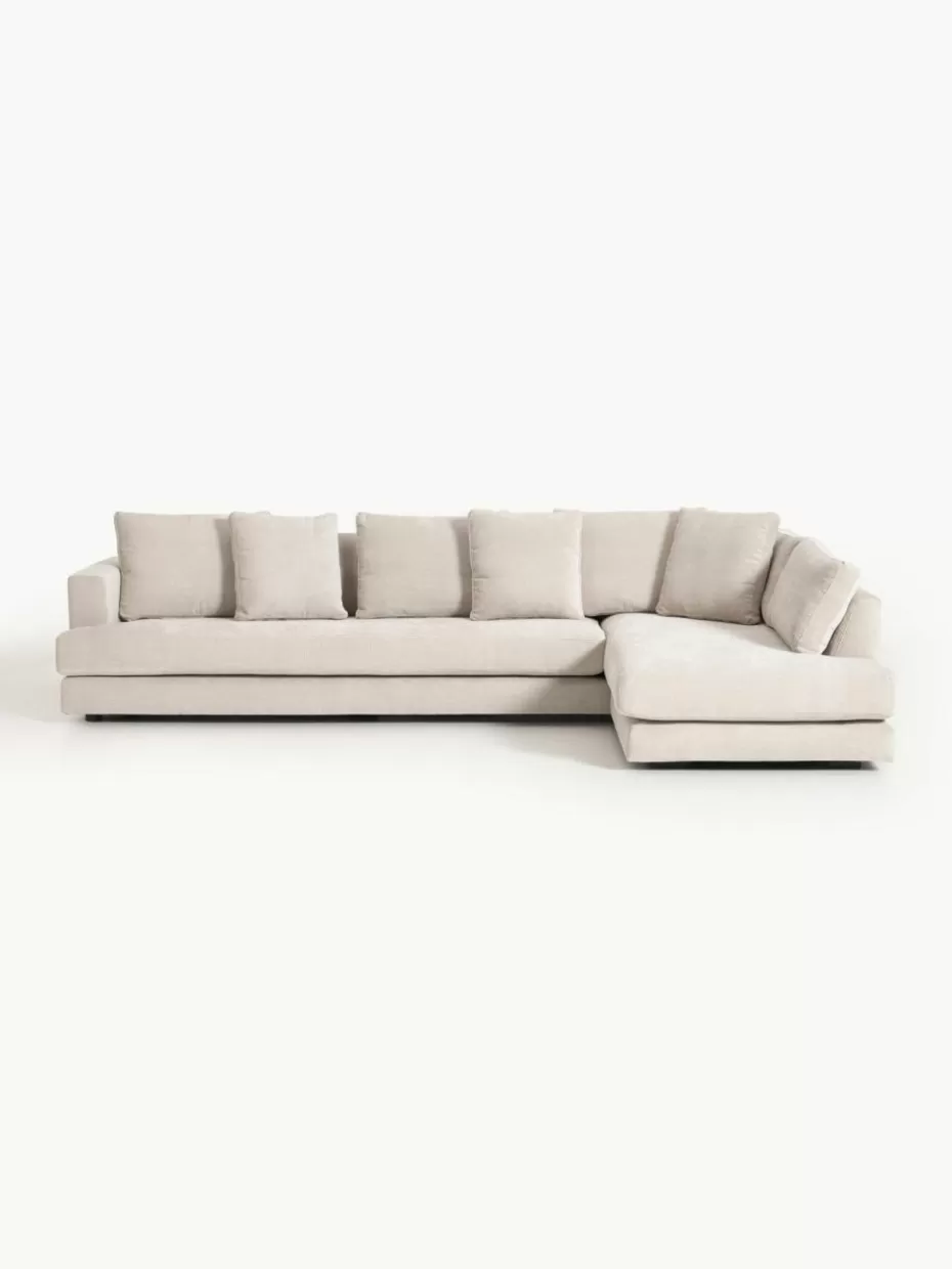 Sofas | Sofaserien-Westwing Collection XL Ecksofa Tribeca Webstoff Hellbeige