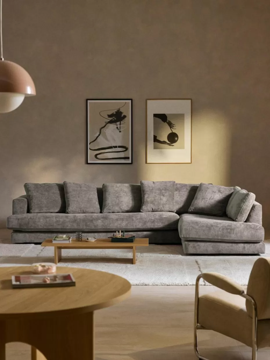 Sofas | Sofaserien-Westwing Collection XL Ecksofa Tribeca Webstoff Taupe