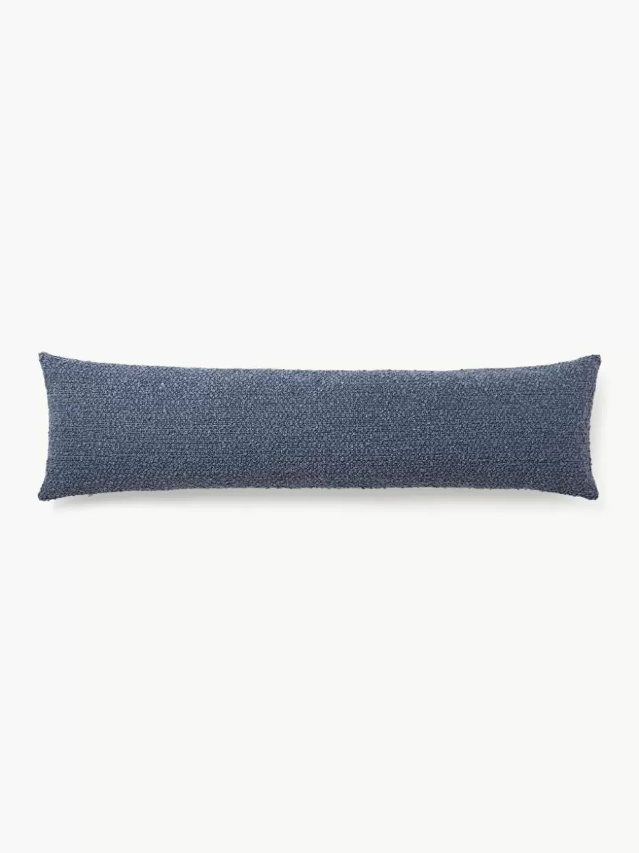 Dekokissen-Westwing Collection XL Kissen Bellamie Bouclé Graublau