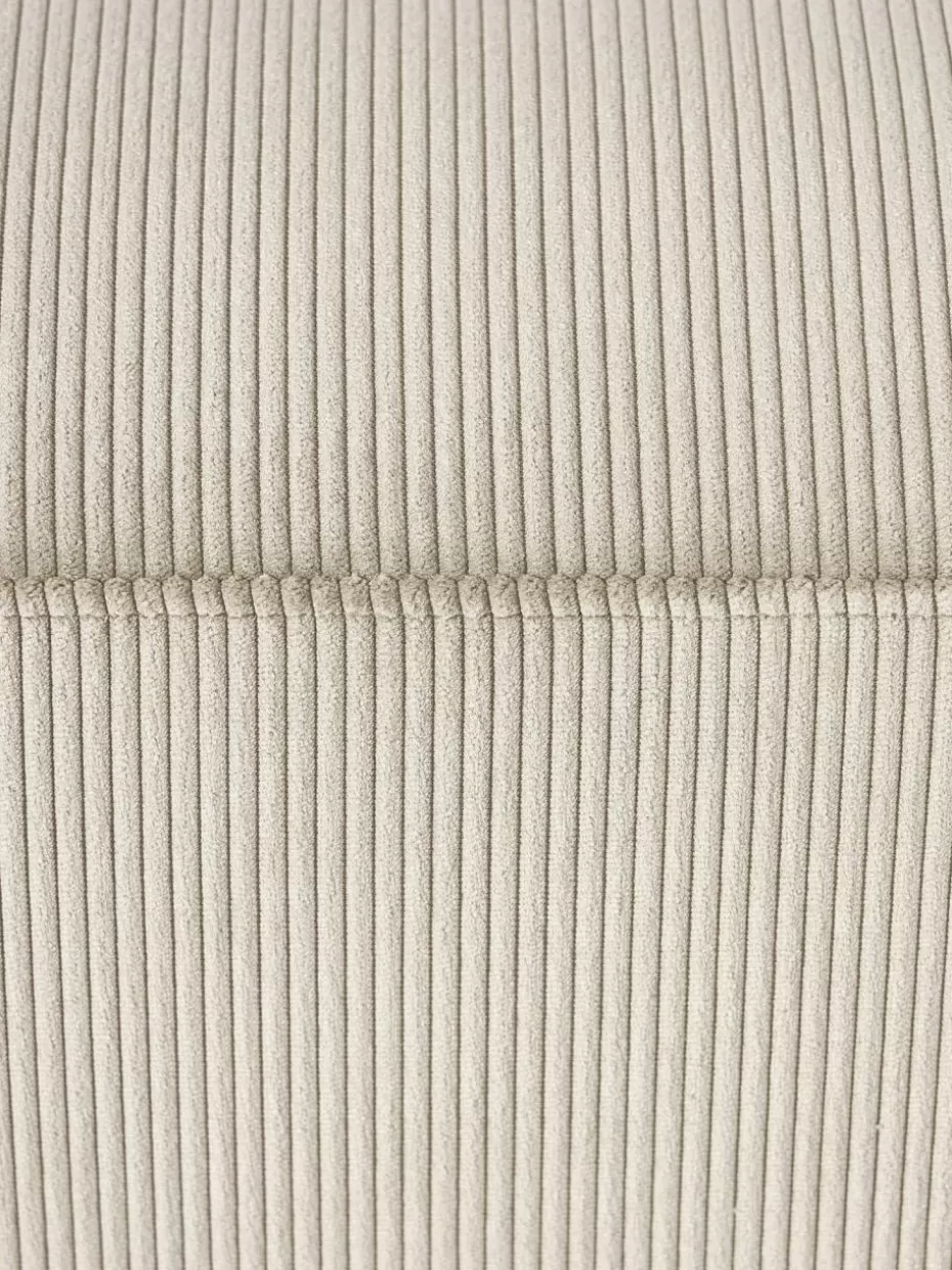 Hocker | Sofaserien-Westwing Collection XL-Hocker Melva aus Cord, B 116 x T 42 cm Cord Hellbeige