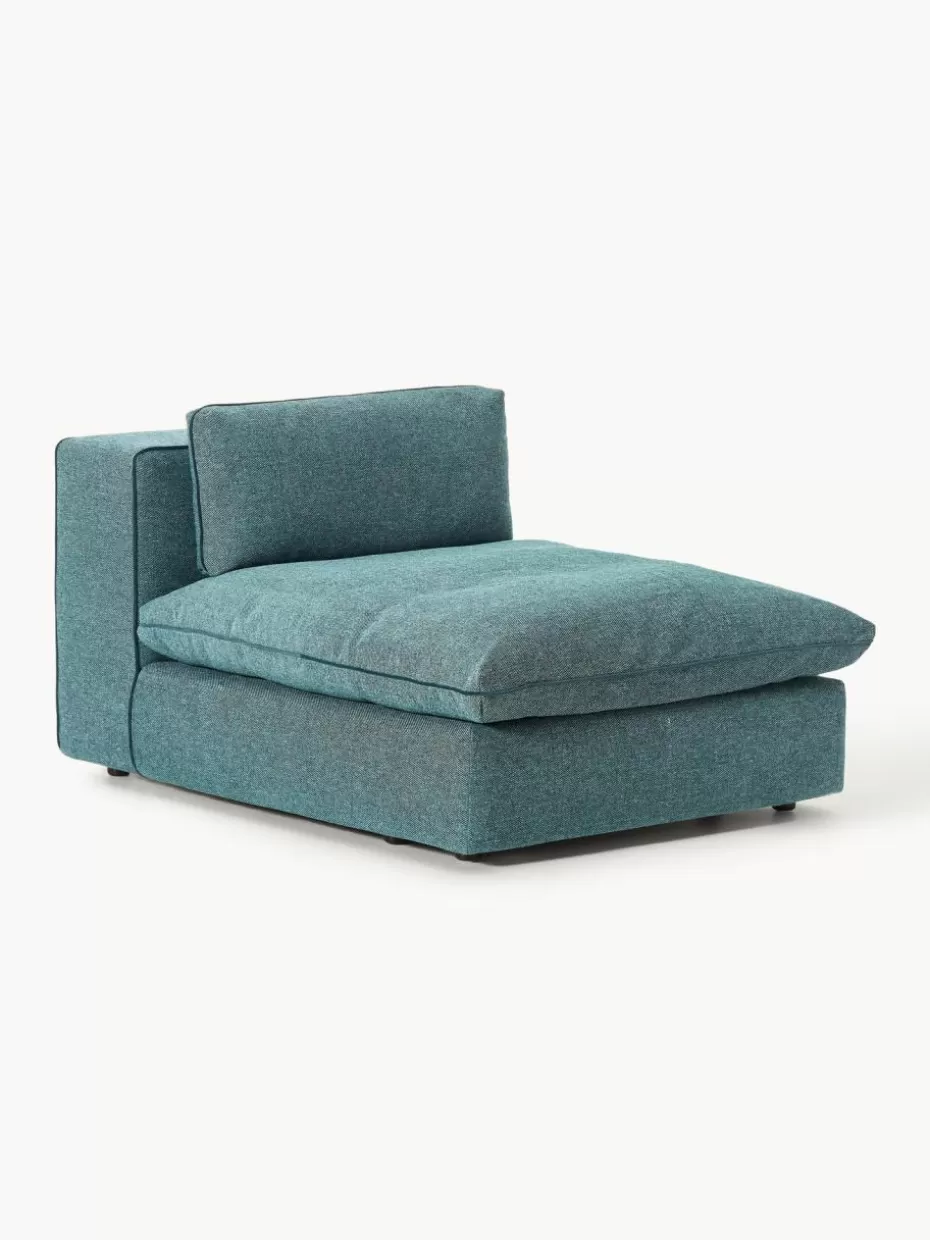 Sofas | Sofaserien-Westwing Collection XL-Mittelmodul Felix Webstoff Türkisgrün