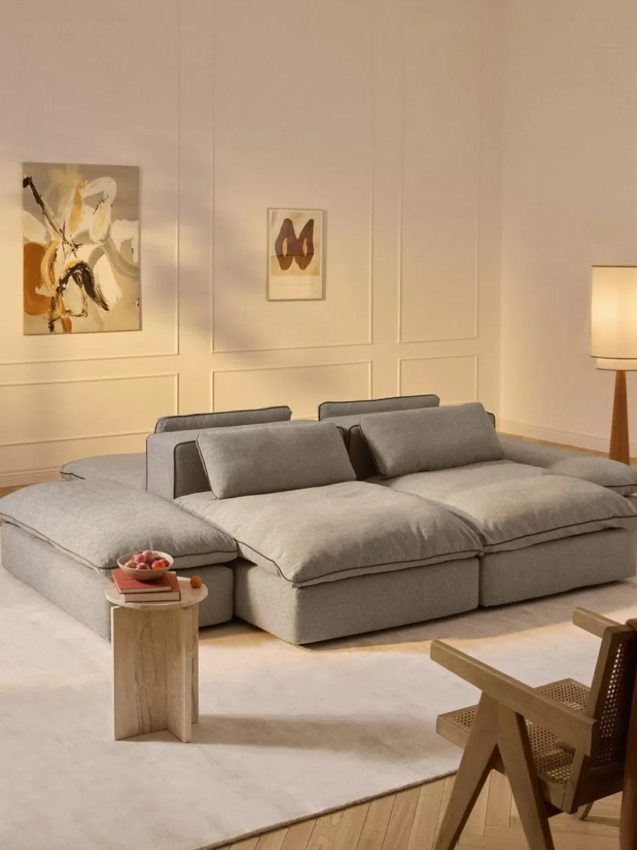 Sofas | Sofaserien-Westwing Collection XL-Mittelmodul Felix Webstoff Greige