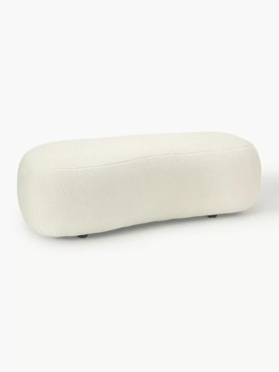 Hocker | Sofaserien-Westwing Collection XL-Teddy-Hocker Alba Teddy Off White