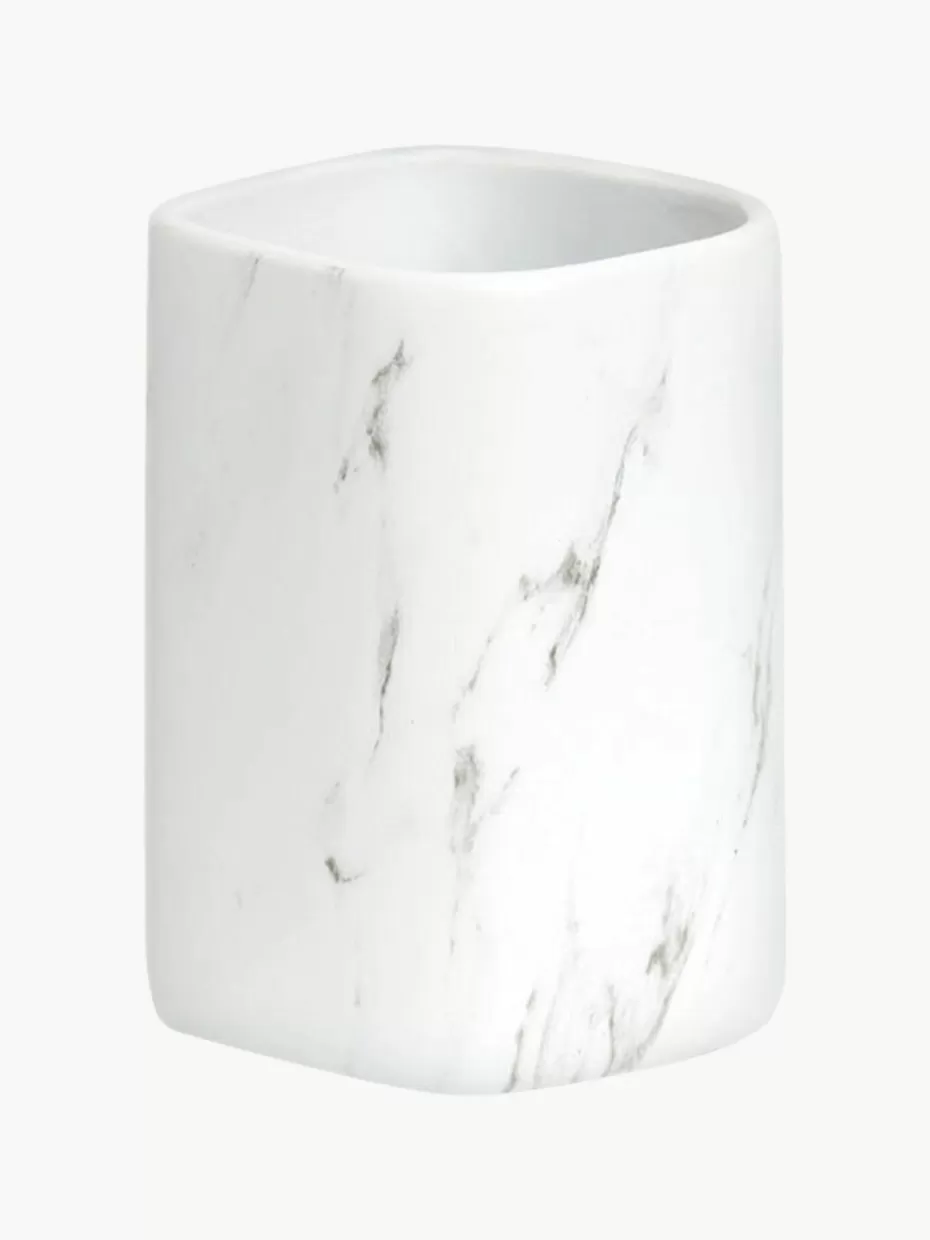 Zahnputzbecher-Westwing Zahnputzbecher Marble aus Keramik