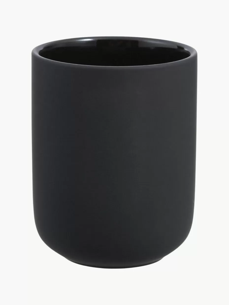 Zahnputzbecher-Zone Denmark Zahnputzbecher Ume mit Soft-Touch-Oberfläche Schwarz