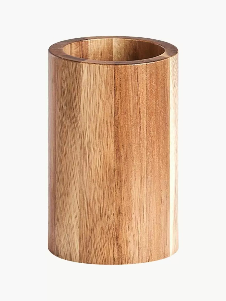 Zahnputzbecher-Westwing Zahnputzbecher Wood aus Akazienholz