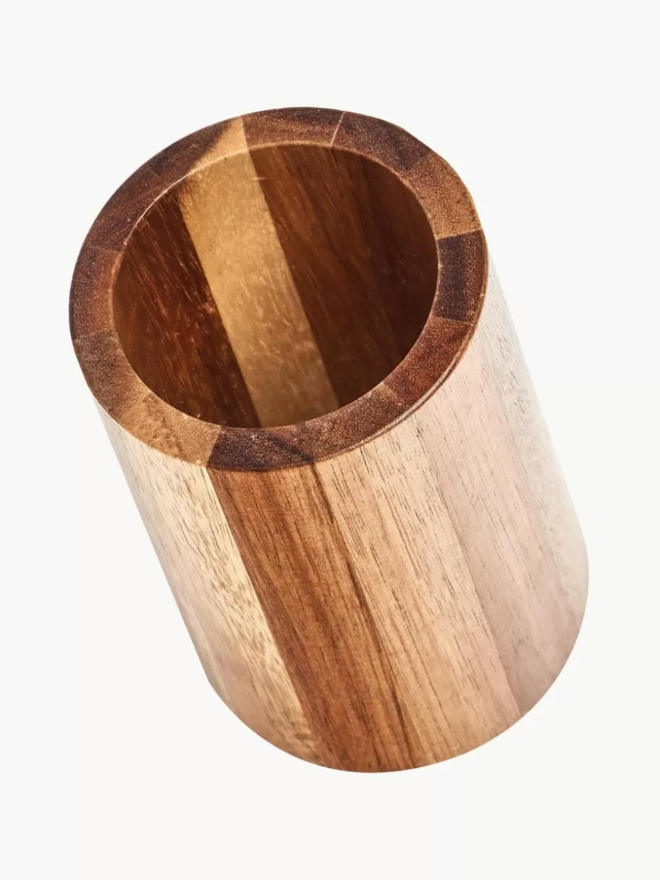 Zahnputzbecher-Westwing Zahnputzbecher Wood aus Akazienholz