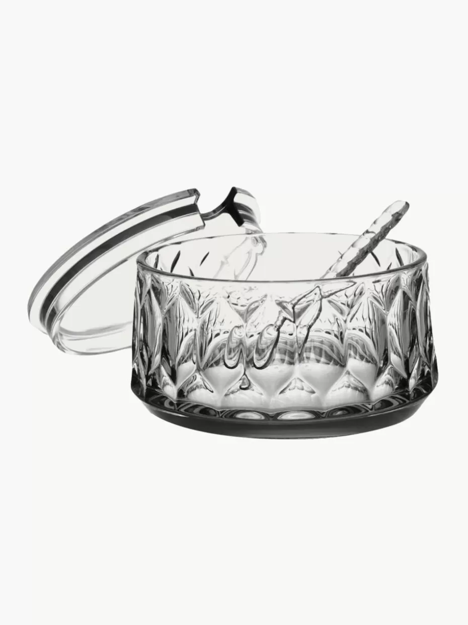 Kannen & Karaffen-Kartell Zuckerdose Jellies mit Strukturmuster Transparent