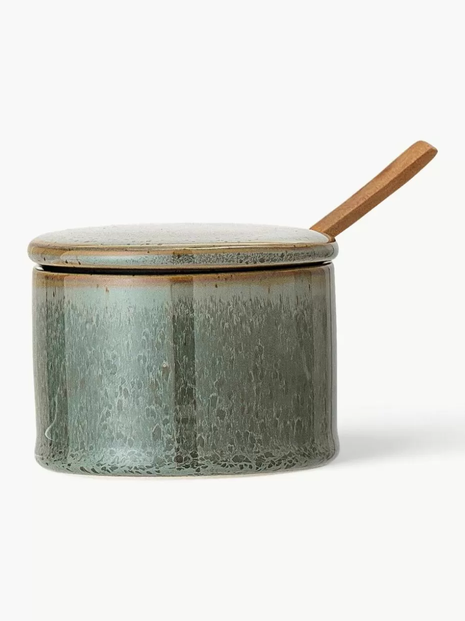 Kannen & Karaffen-Bloomingville Zuckerdose Pixie mit Holzlöffel