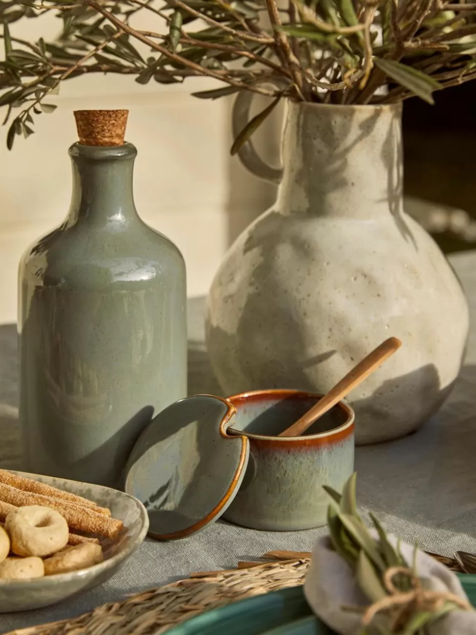Kannen & Karaffen-Bloomingville Zuckerdose Pixie mit Holzlöffel